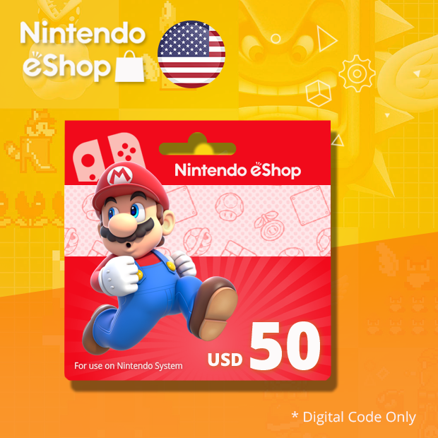 USD eShop Wallet (US), usa 50 nintendo Nintendo eshop