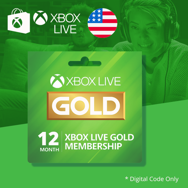 Xbox Live 12-Month Membership