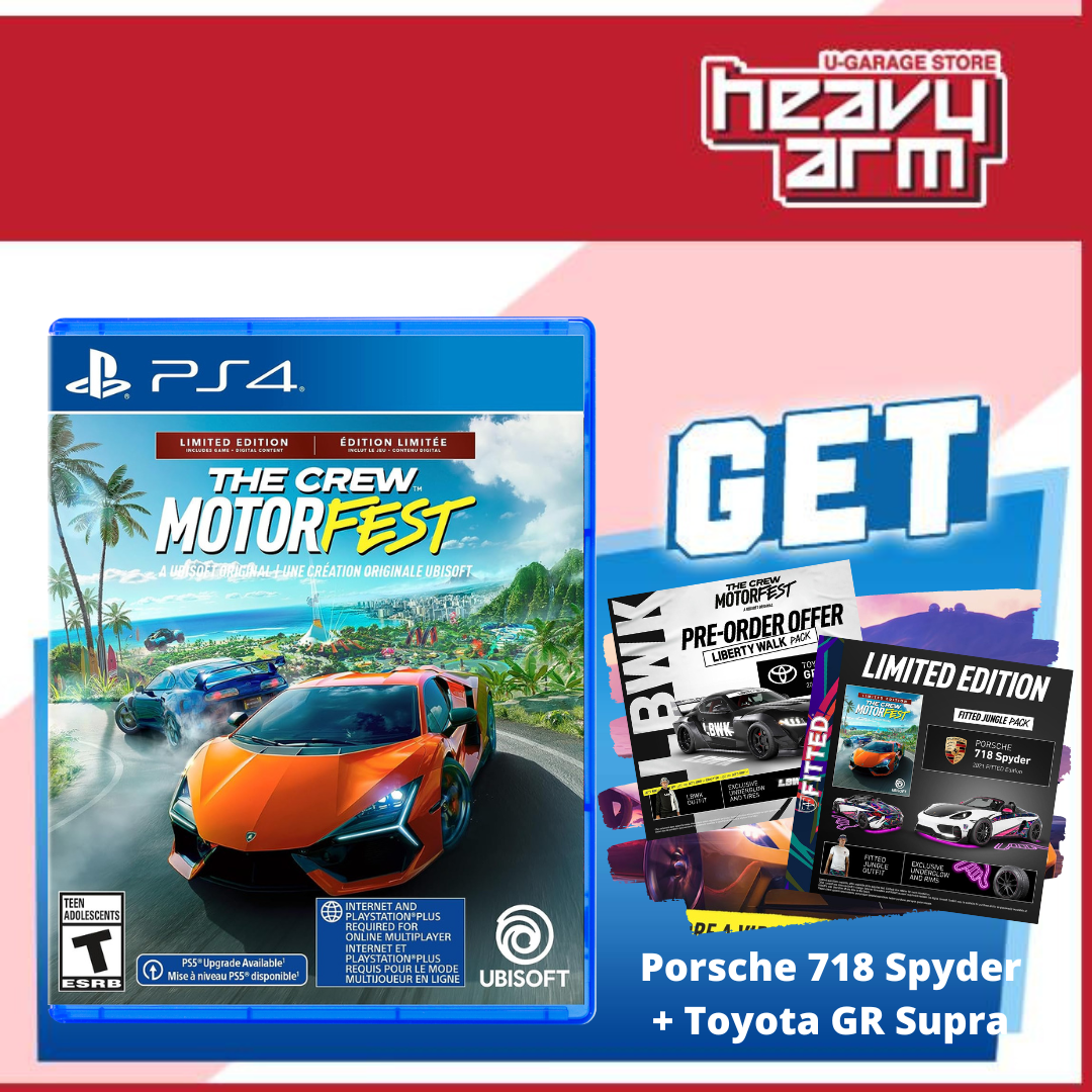 PS4 The Crew Motorfest Limited Edition (English/Chinese) * 飆酷車神 動力慶典 * –  HeavyArm Store