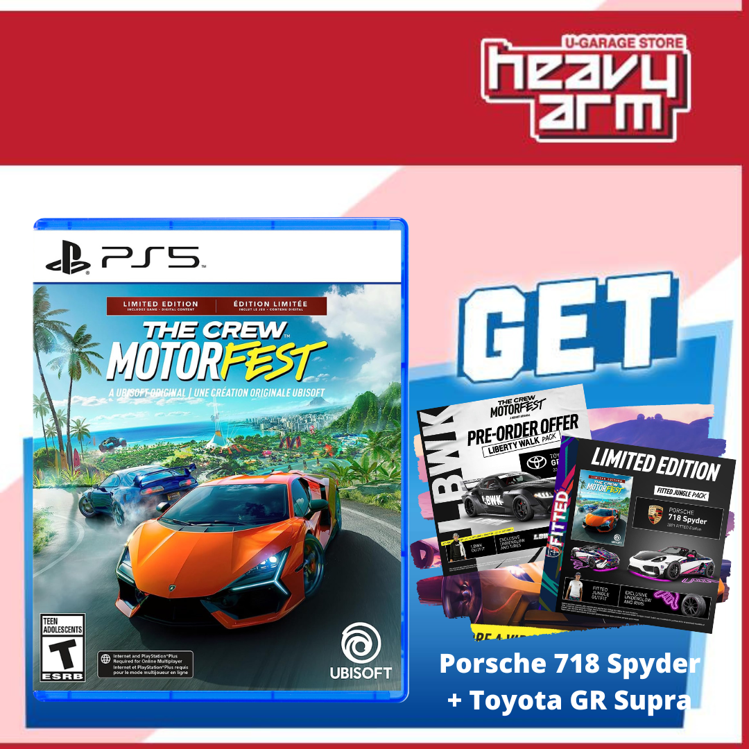PS5 The Crew Motorfest Limited Edition (English/Chinese) * 飆酷車神 動力慶典 * –  HeavyArm Store